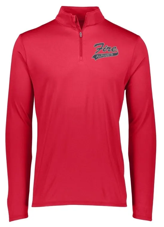 1/4 Zip Pullover with embroidered logo - Women's