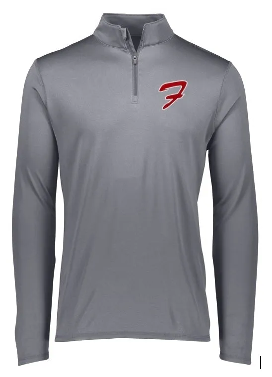 1/4 Zip Pullover with embroidered logo - Youth
