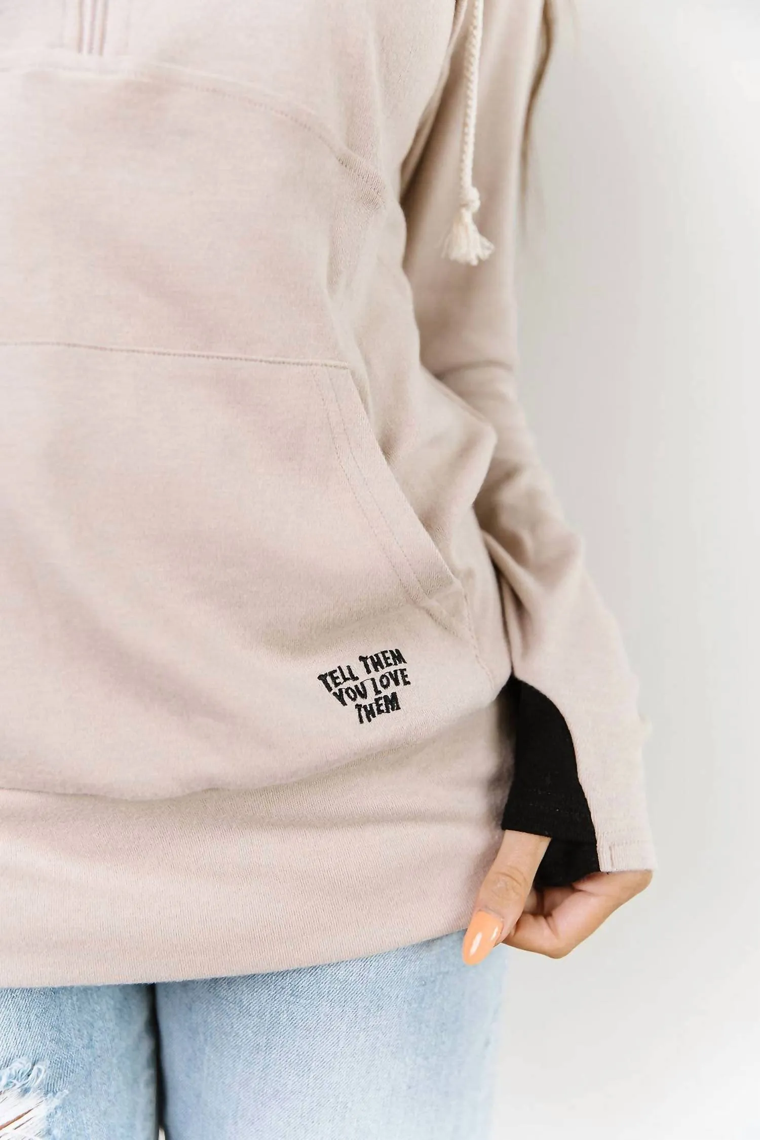Ampersand Ave - Halfzip Sweatshirt Tell Them You Love Them