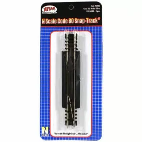 Atlas 2532 N-Scale Code-80 Rerailer (3) Nickel Silver, Black Ties Snap-Track