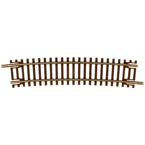 Atlas N Code 55 Track w/Nickel-Silver Rail & Brown Ties - 15" Radius Half Curve pkg(6)