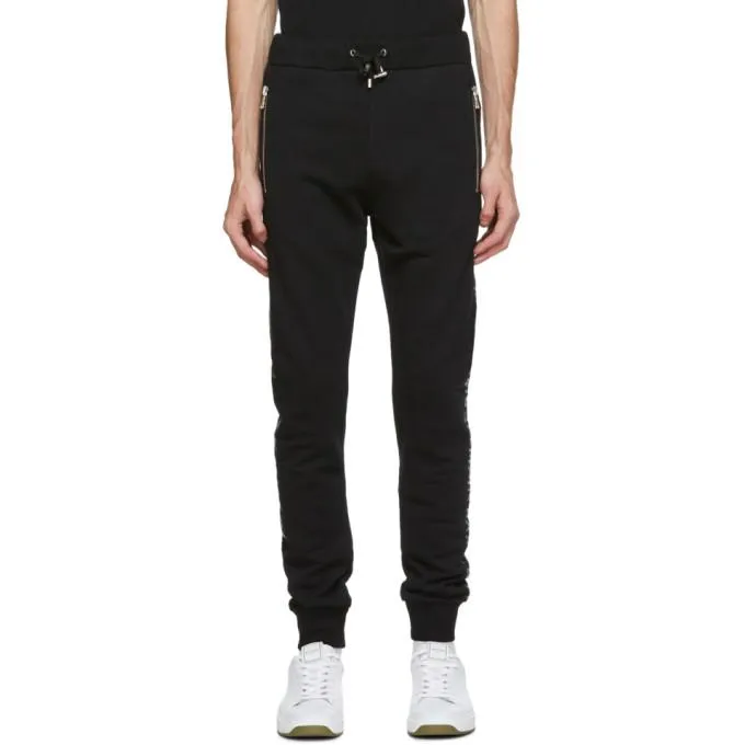 Balmain Black Logo Lounge Pants