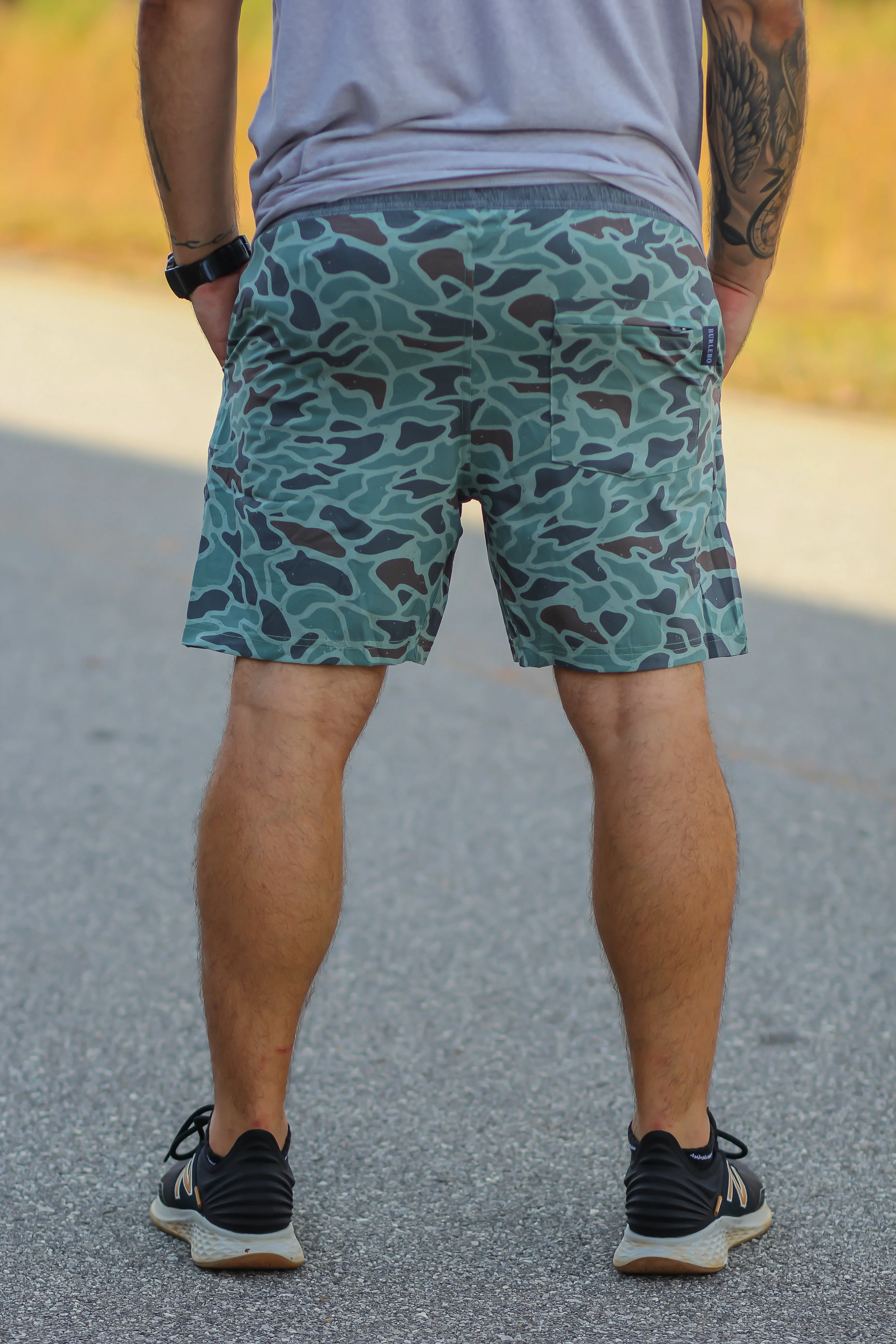 Burlebo Classic Mallard Camo Athletic Shorts