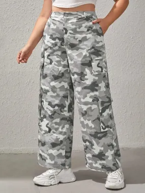 Camo Printed Cargo Pants