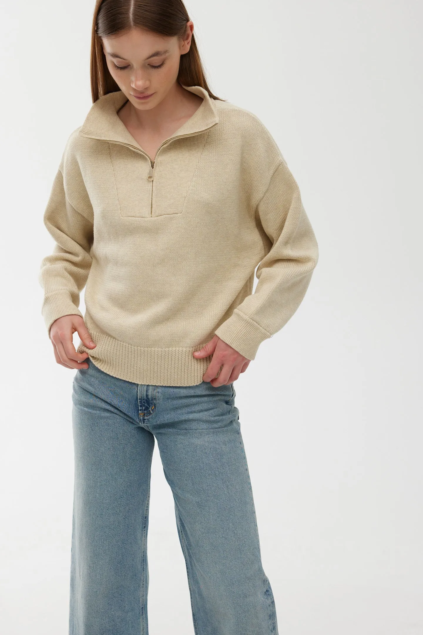 Elliot Knit - Almond