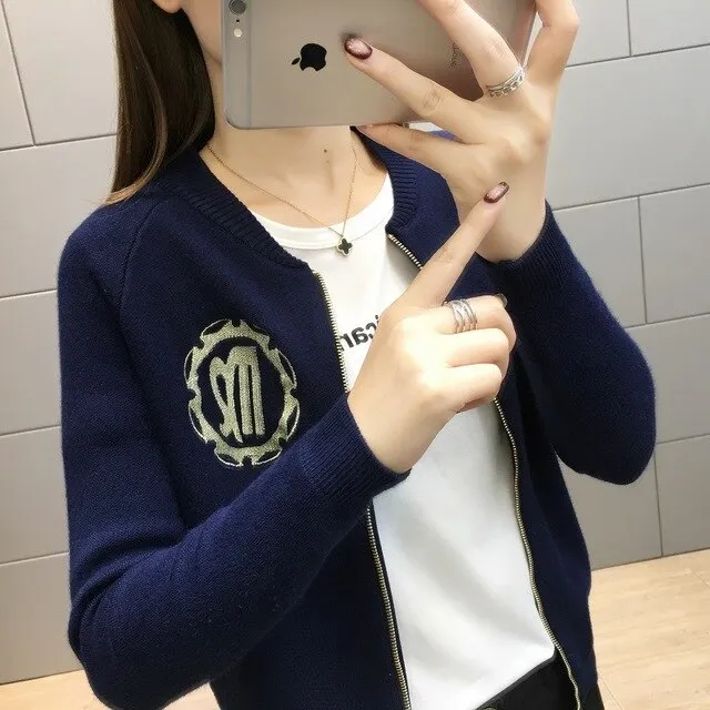 Fall 2019 new letter cardigan