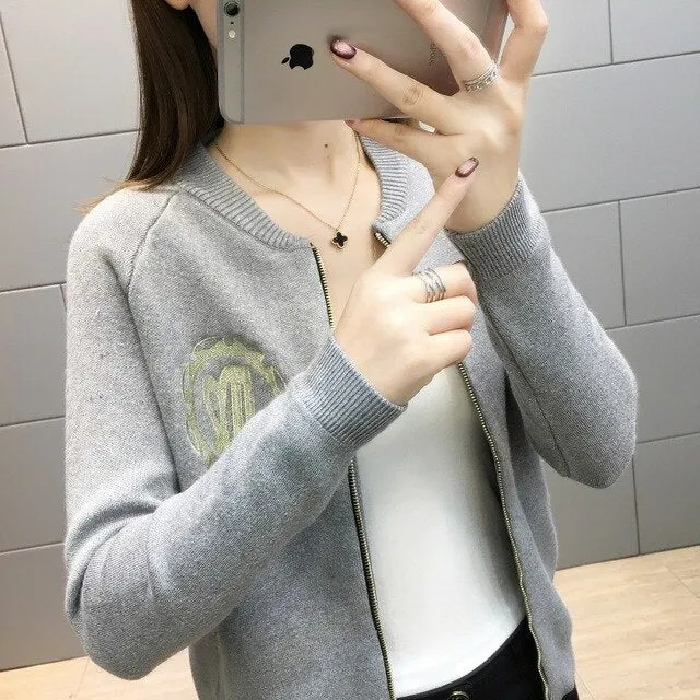 Fall 2019 new letter cardigan