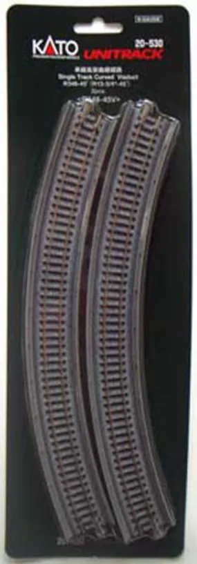 Kato 20-530 348mm Single Viaduct Curve Track R348-45V