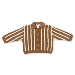 【LAST TWO】Knitted Botton Up Cardigan - Cedar