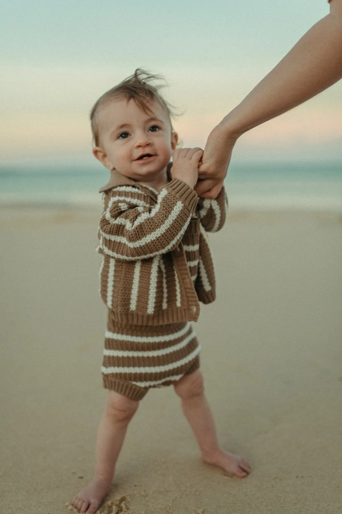【LAST TWO】Knitted Botton Up Cardigan - Cedar