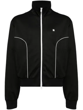 MA STAND COLLAR PIPING DETAIL TRACK JACKET