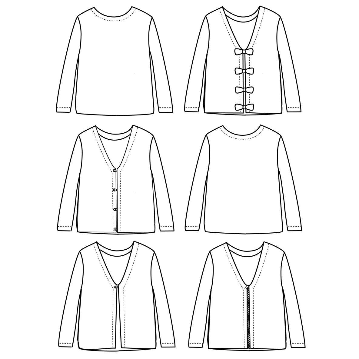 MASHA Mum cardigan/sweater - 34/46 - Paper Sewing Pattern