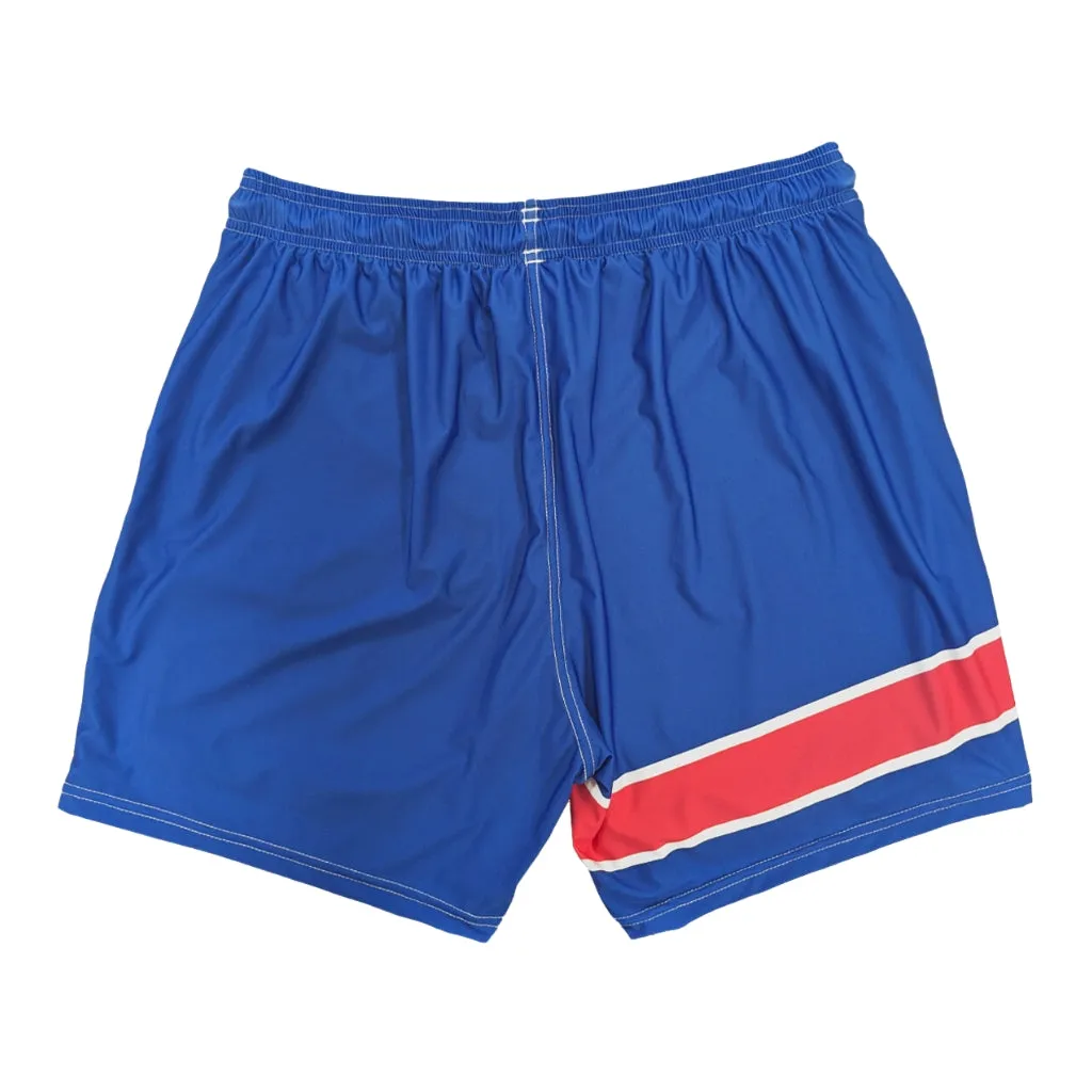 Men's Volley Shorts Blue Retro Stripe