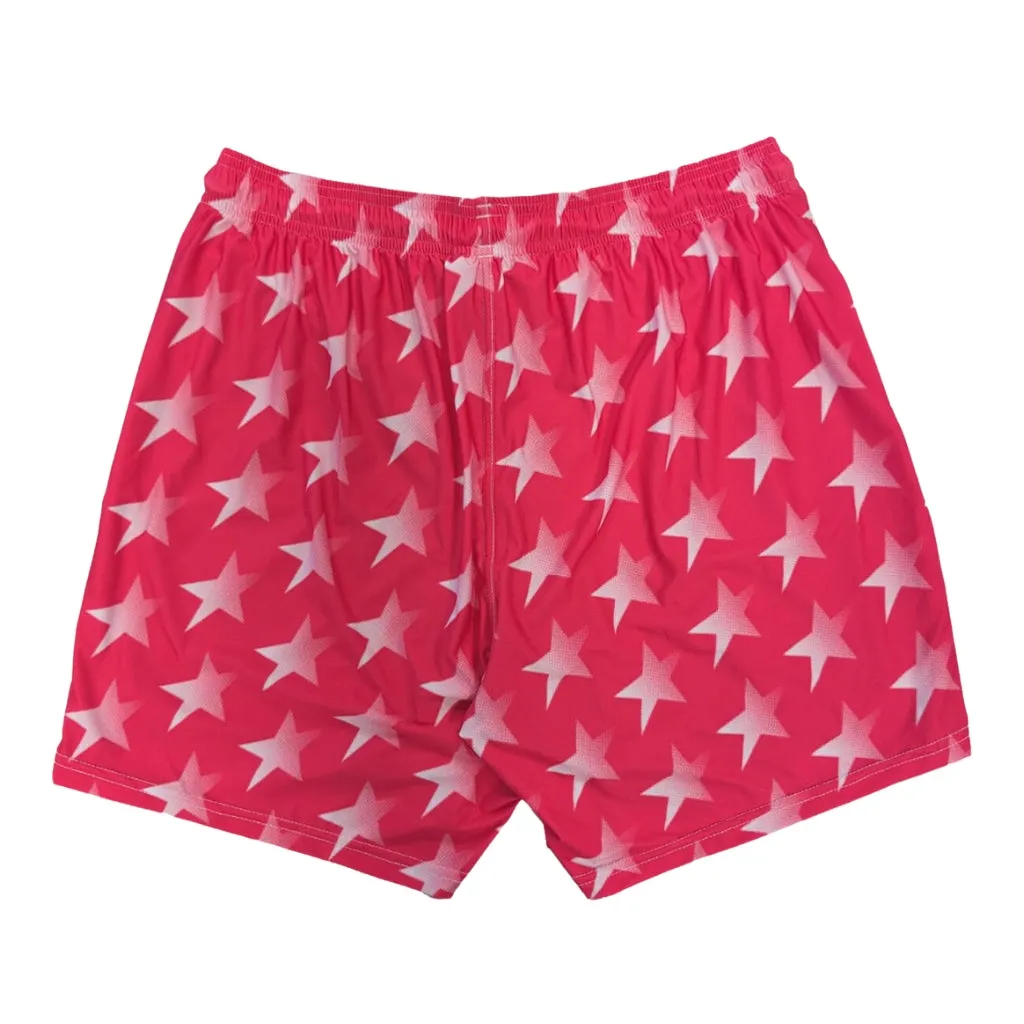 Men's Volley Shorts Red Rush Stars