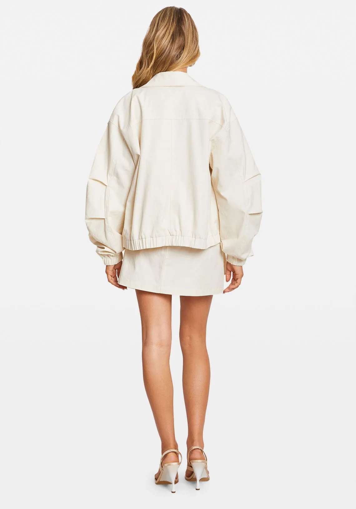UTILITY BOMBER JACKET IVORY