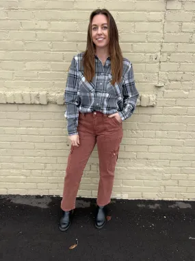 Vervet High Rise Straight Utility Jeans