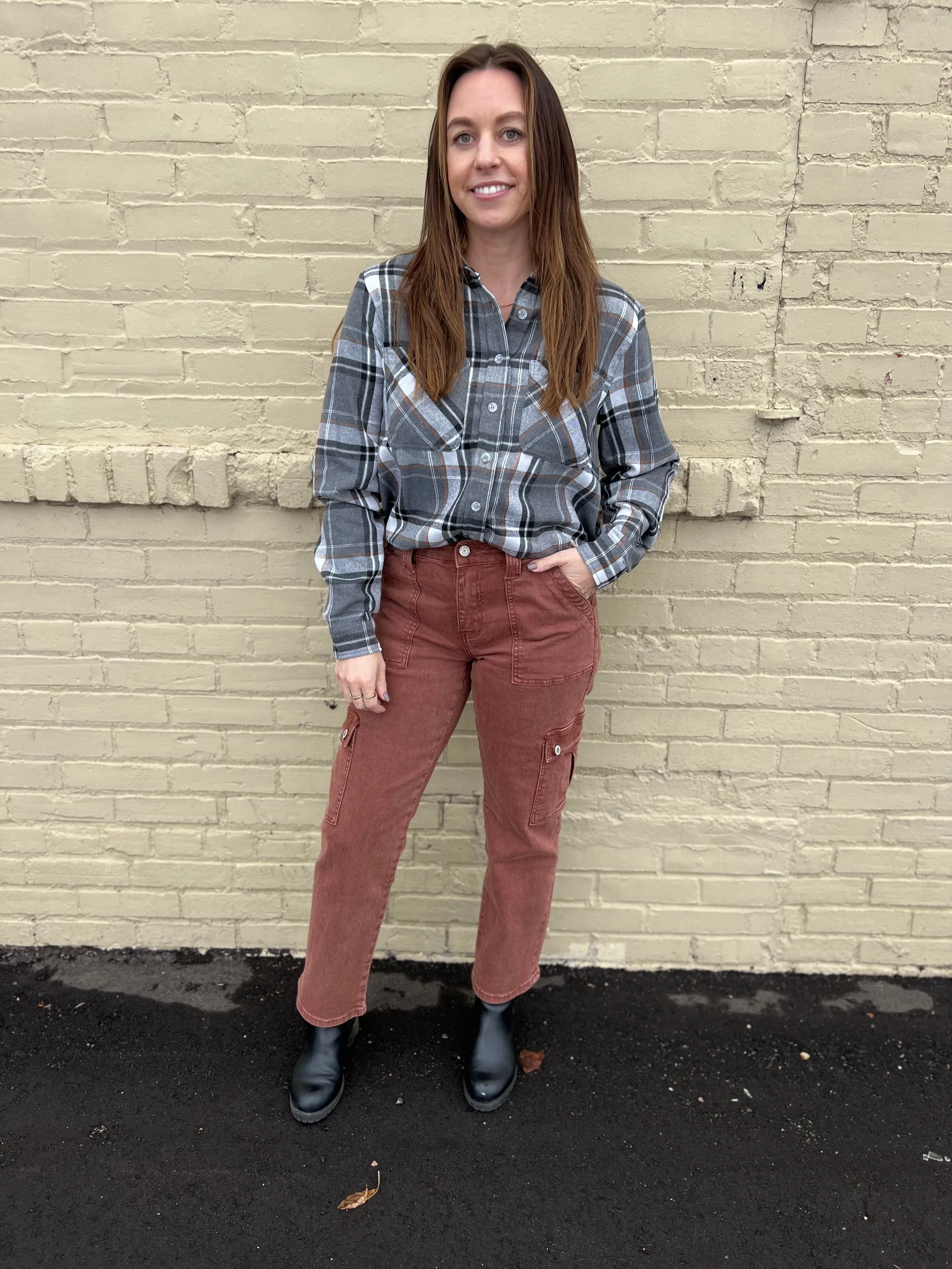 Vervet High Rise Straight Utility Jeans