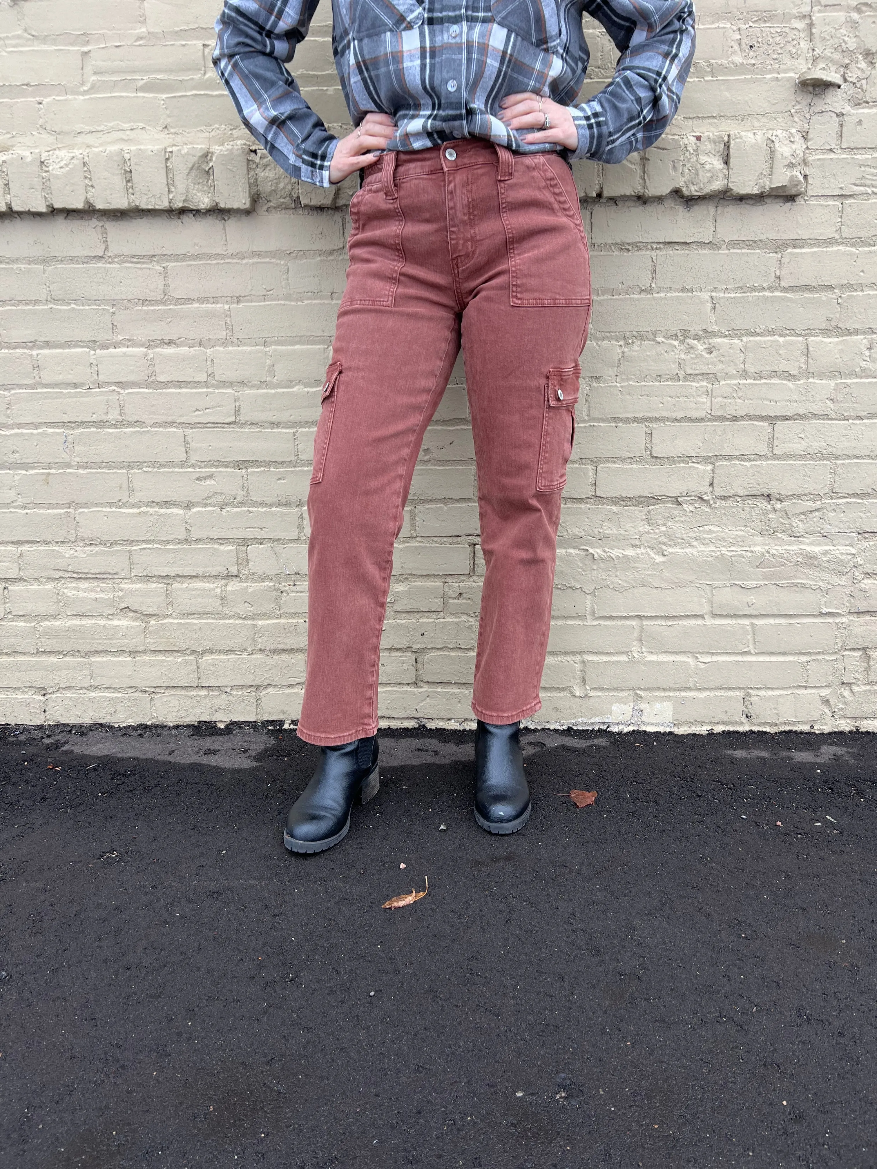 Vervet High Rise Straight Utility Jeans