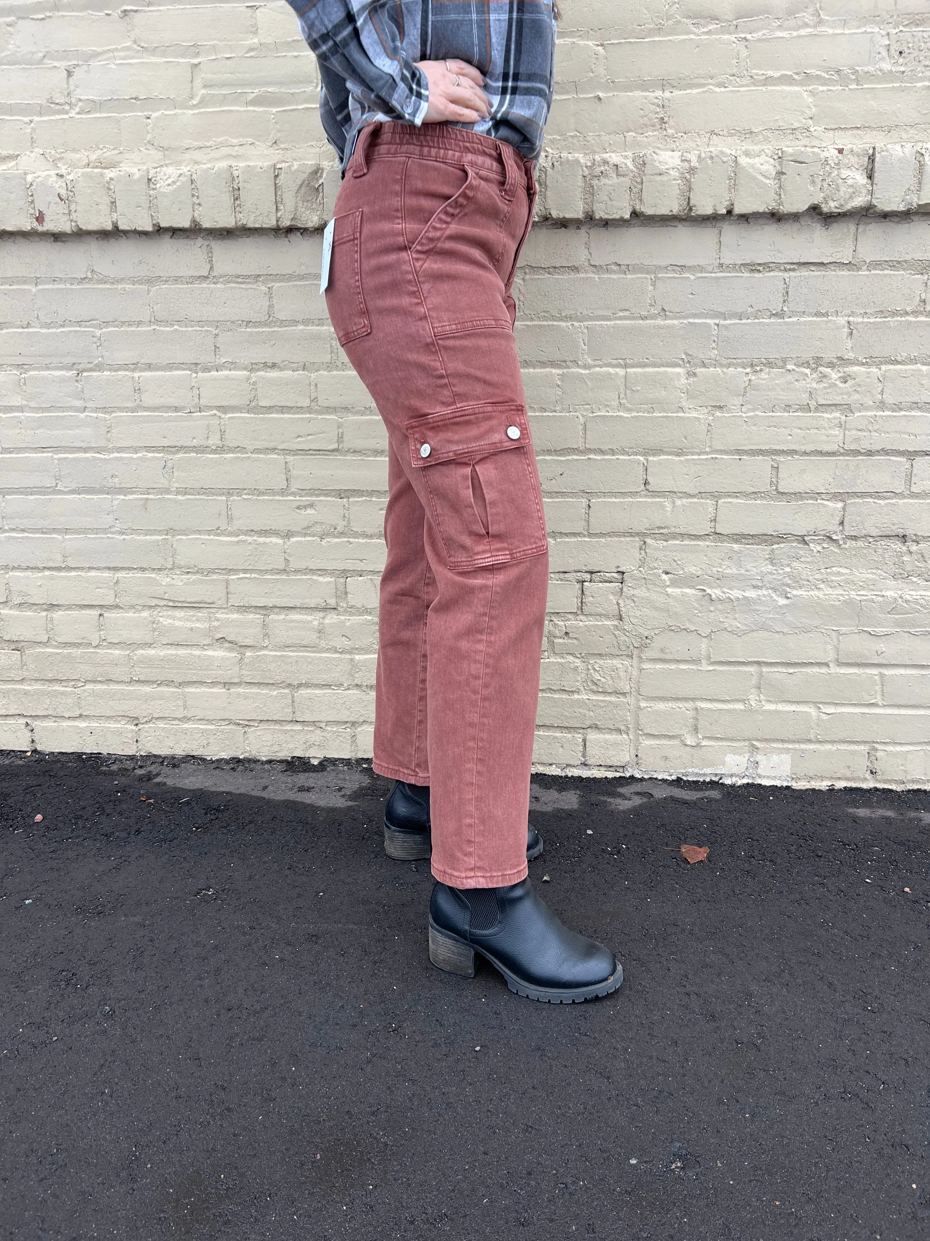 Vervet High Rise Straight Utility Jeans