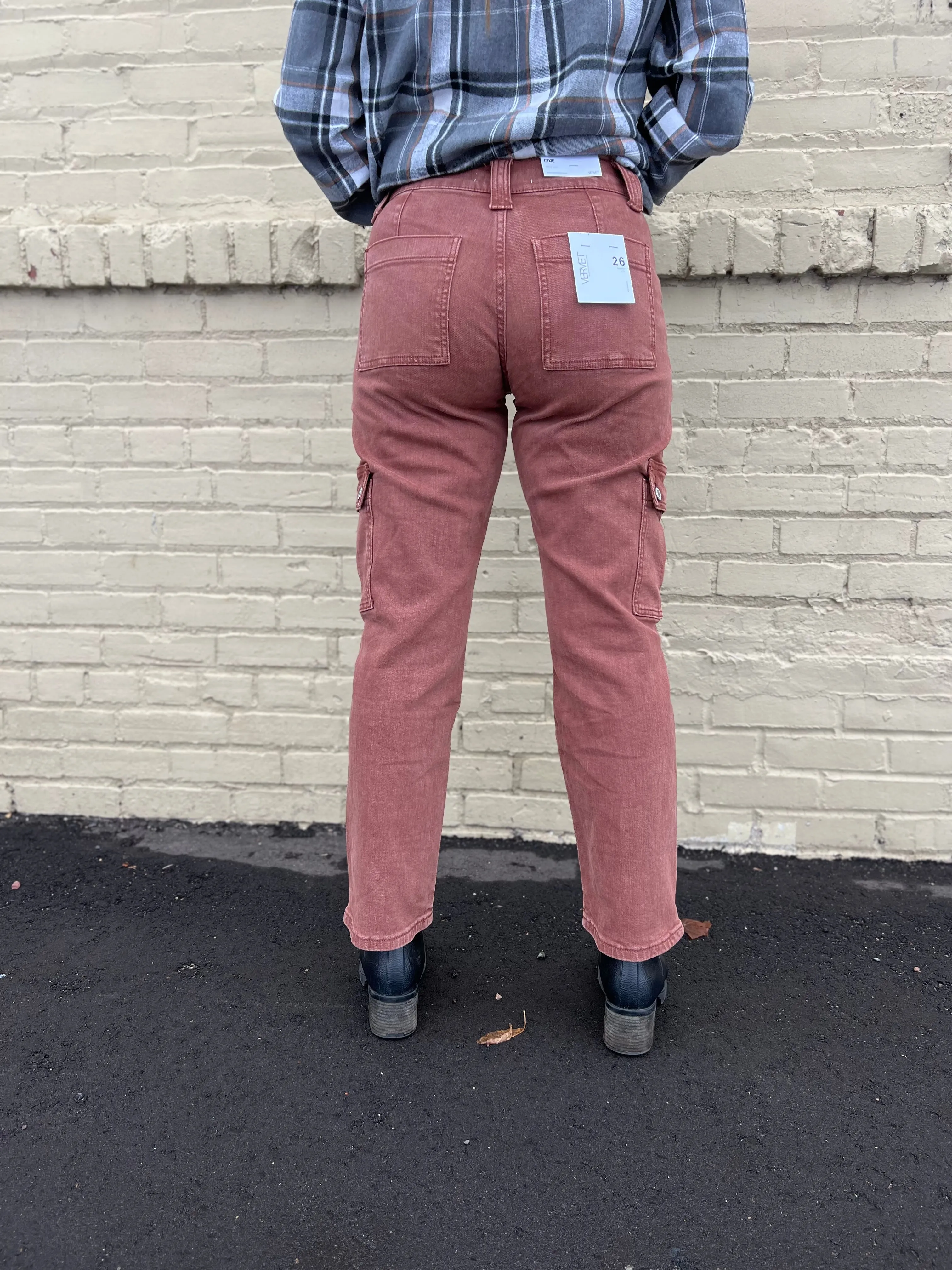 Vervet High Rise Straight Utility Jeans